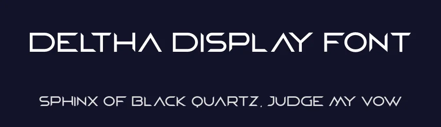Deltha Display Font by Vultype Co. — Display Font — thumbnail 2