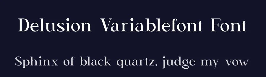 Delusion Variablefont Font by Basnistudio — Serif Font — thumbnail 2