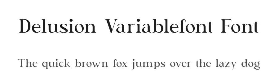 Delusion Variablefont Font by Basnistudio — Serif Font