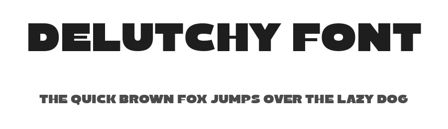Delutchy Font by Tiptop Graphic β Display Font