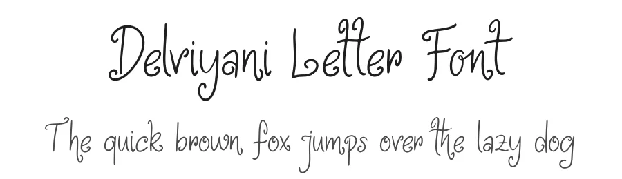 Delviyani Letter Font by Denustudios — Script Handwritten Font