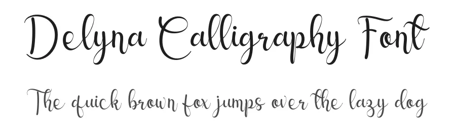 Delyna Calligraphy Font by letterenastudios — Script Handwritten Font