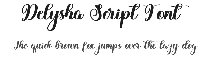 Delysha Script Font by freshtypeink — Script Handwritten Font