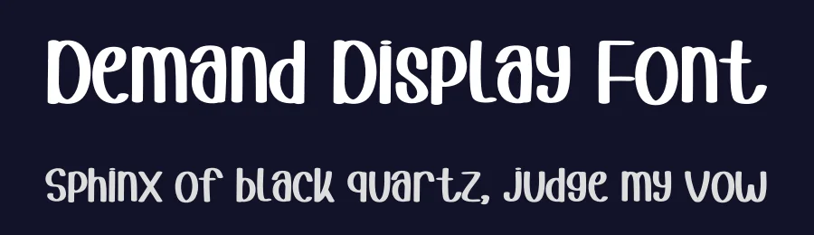 Demand Display Font by andikastudio — Display Font — thumbnail 2