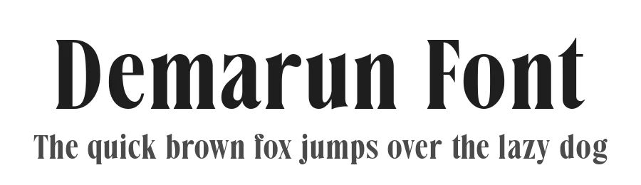 Demarun Font by alit design — Serif Font