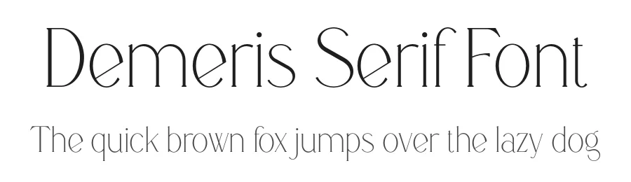 Demeris Serif Font by vpcreativeshop — Display Font