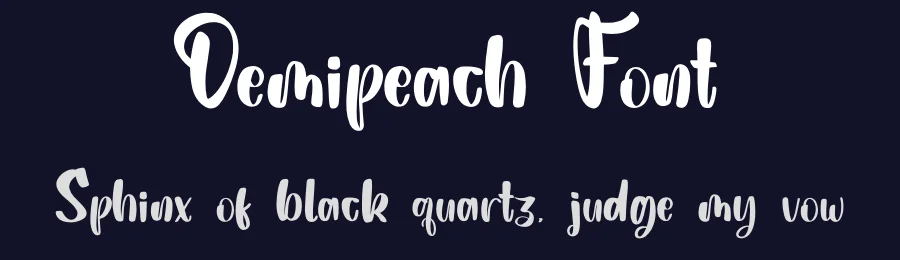 Demipeach Font by qwrtype — Script Handwritten Font — thumbnail 2