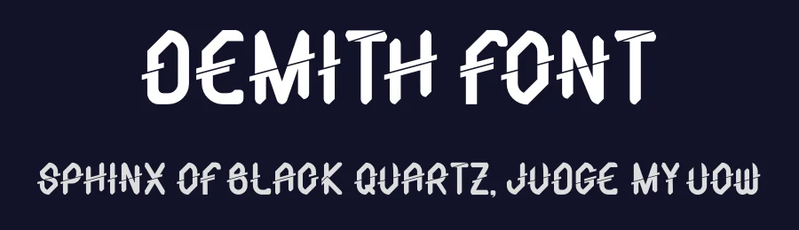 Demith Font by Maiko Hatta — Display Font — thumbnail 2