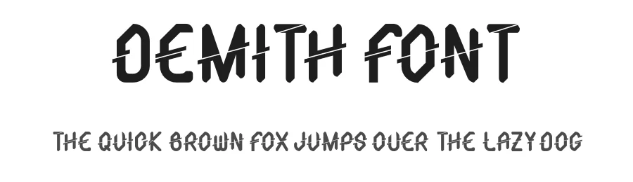 Demith Font by Maiko Hatta — Display Font