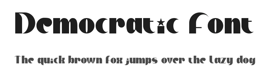 Democratic Font by edricstudio — Sans Serif Font