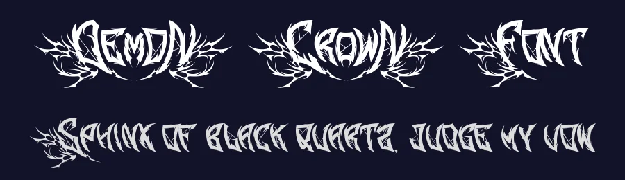 Demon Crown Font by letterara — Blackletter Font — thumbnail 2