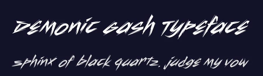 Demonic Gash Typeface by alit design — Decorative Font — thumbnail 2