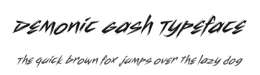 Demonic Gash Typeface by alit design — Decorative Font