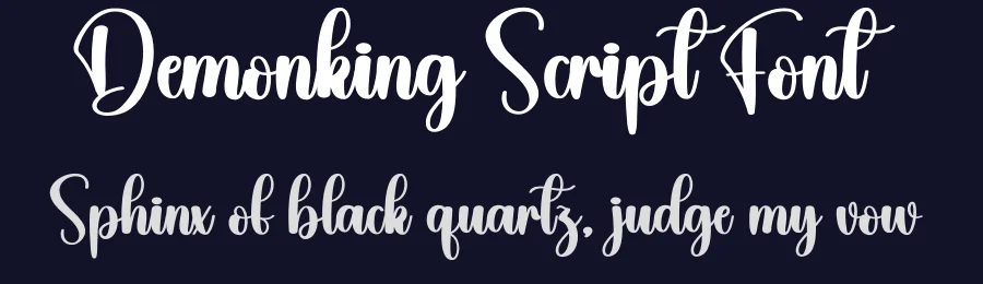Demonking Script Font by creativeletter — Script Handwritten Font — thumbnail 2