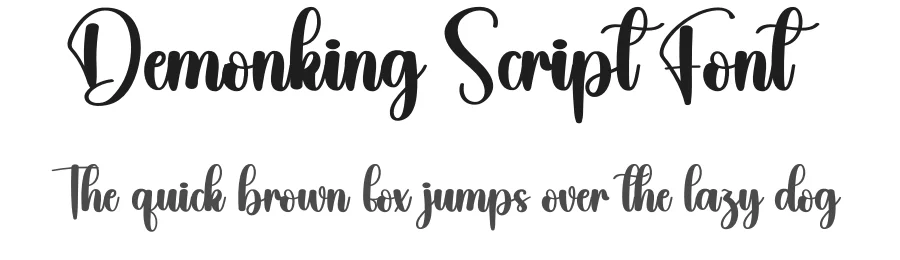 Demonking Script Font by creativeletter — Script Handwritten Font