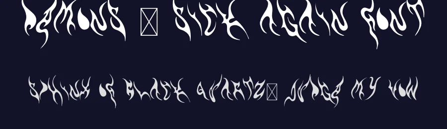 Demons – Sick Again Font by sick.again — Display Font — thumbnail 2