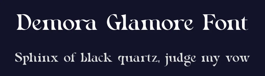 Demora Glamore Font by SURATMI — Serif Font — thumbnail 2