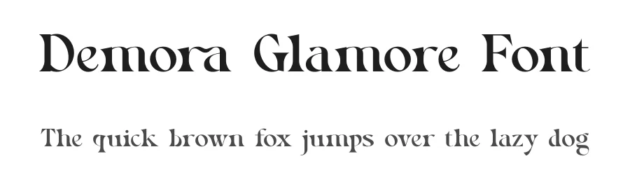 Demora Glamore Font by SURATMI — Serif Font