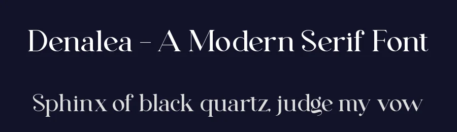 Denalea – A Modern Serif Font by Slide Shoot Type — Sans Serif Font — thumbnail 2