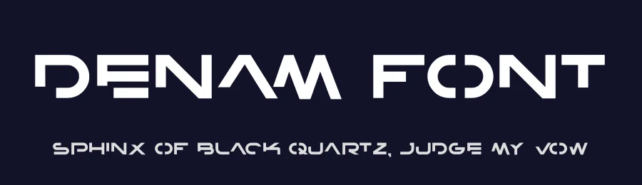 Denam Font by hayoyuka8 — Display Font — thumbnail 2