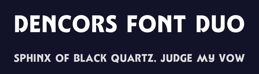 Dencors Font Duo by Letterhend Studio — Sans Serif Font — thumbnail 2