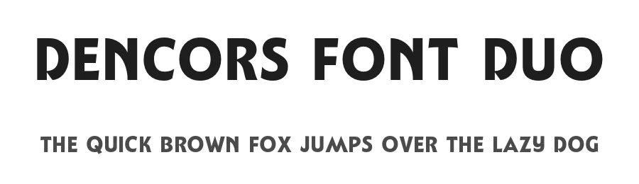 Dencors Font Duo by Letterhend Studio — Sans Serif Font