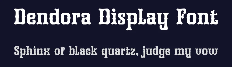 Dendora Display Font by Beary Type Studio — Display Font — thumbnail 2