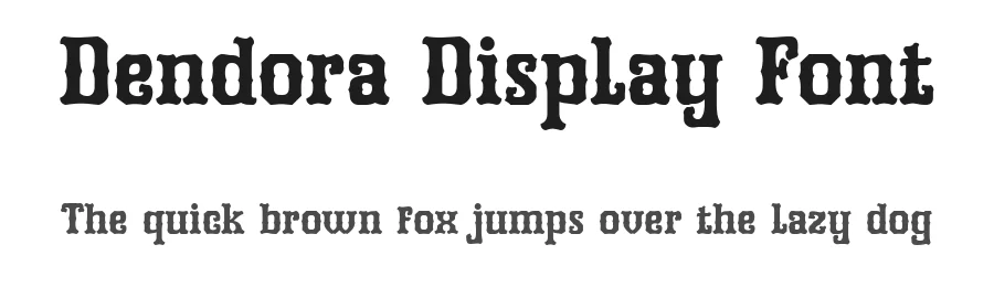 Dendora Display Font by Beary Type Studio โ Display Font