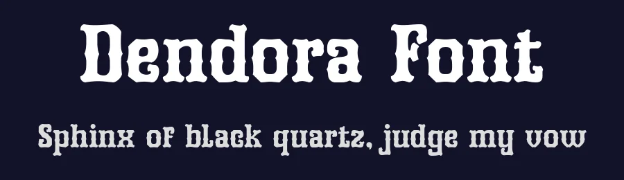 Dendora Font by bearydsgn — Blackletter Font — thumbnail 2