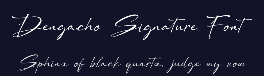 Dengacho Signature Font by Denustudios — Script Handwritten Font — thumbnail 2