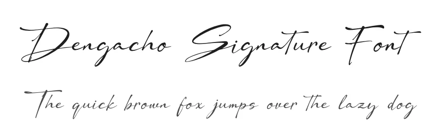 Dengacho Signature Font by Denustudios — Script Handwritten Font