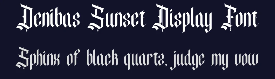 Denibas Sunset Display Font by StringLabs — Display Font — thumbnail 2