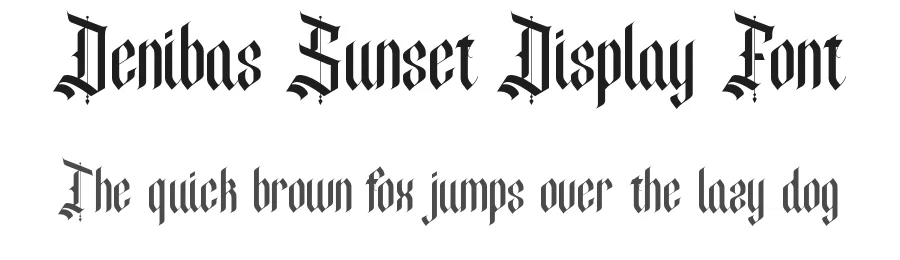 Denibas Sunset Display Font by StringLabs — Display Font
