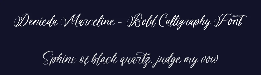 Denieda Marceline – Bold Calligraphy Font by letterenastudios — Script Handwritten Font — thumbnail 2