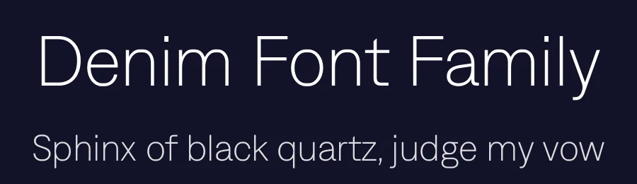 Denim Font Family by Displaay — Sans Serif Font — thumbnail 2