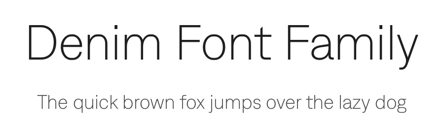 Denim Font Family by Displaay β Sans Serif Font