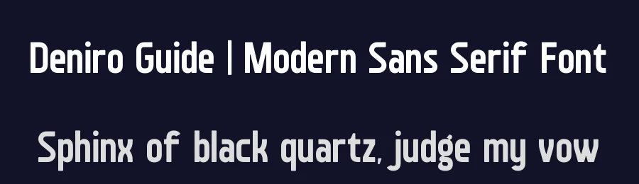 Deniro Guide | Modern Sans Serif Font by Gracetypestudio — Sans Serif Font — thumbnail 2