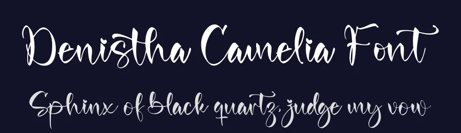 Denistha Camelia Font by letterfabric — Script Handwritten Font — thumbnail 2
