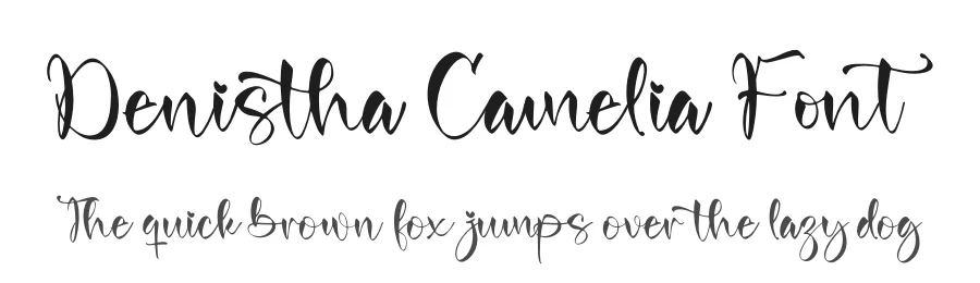 Denistha Camelia Font by letterfabric — Script Handwritten Font