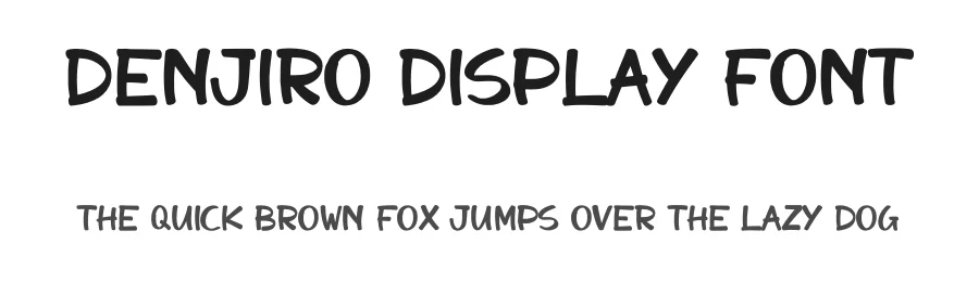 Denjiro Display Font by qwrtype — Display Font