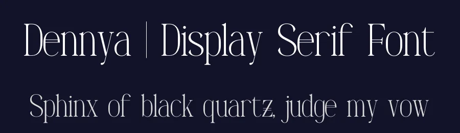 Dennya | Display Serif Font by Gracetypestudio — Display Font — thumbnail 2