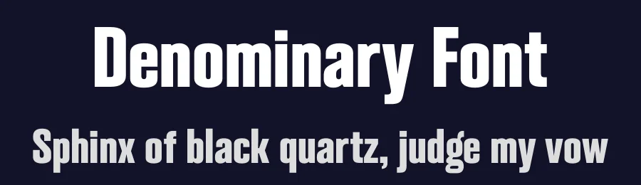 Denominary Font by Balibilly Design — Sans Serif Font — thumbnail 2