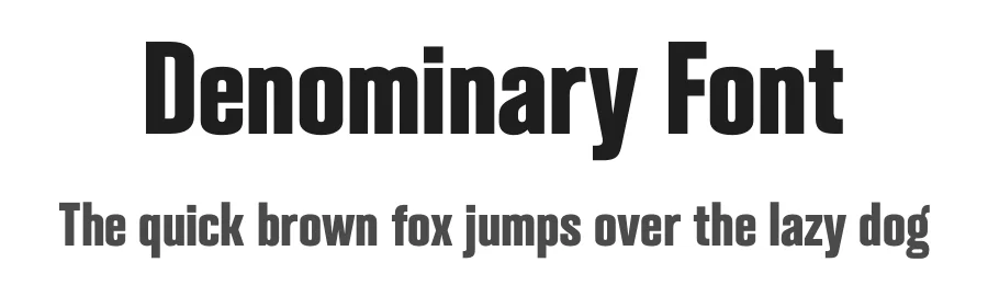 Denominary Font by Balibilly Design — Sans Serif Font