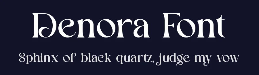 Denora Font by SlideShoot — Decorative Font — thumbnail 2