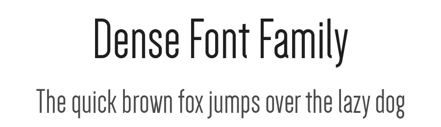 Dense Font Family by Charles Daoud — Sans Serif Font