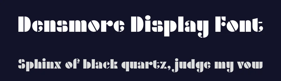 Densmore Display Font by Typodermic — Display Font — thumbnail 2