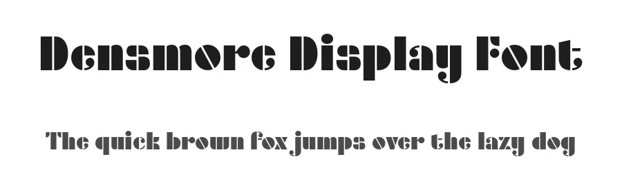 Densmore Display Font by Typodermic — Display Font