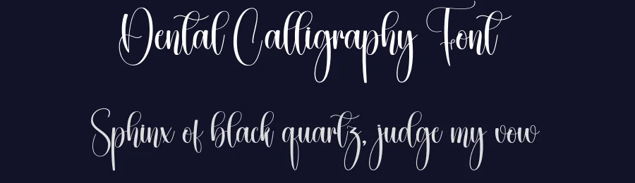 Dental Calligraphy Font by creativeletter — Script Handwritten Font — thumbnail 2