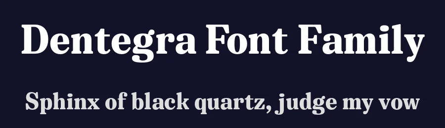Dentegra Font Family by Bolditalic Studio — Serif Font — thumbnail 2