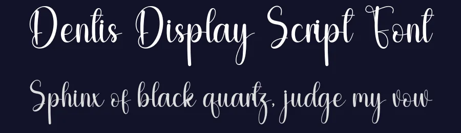 Dentis Display Script Font by freshtypeink — Script Handwritten Font — thumbnail 2